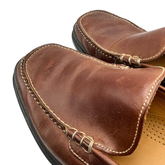 Cole Haan Loafers Mens Size 12 M Brown Leather Slip On Casual Shoes Square Toe main image 5